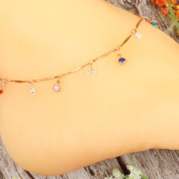 "Dainty Anklet for Women – Elegant Everyday Jewelry & Perfect Gift | MLCRC1280 - Picture 7 of 10